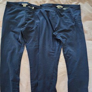 H&M Girls Set of 2 Pairs of Navy Blue Capris Size 14